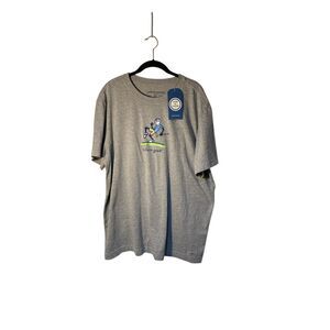 NWT life is good Jake golf gray shorts sleeve T-shirt XL